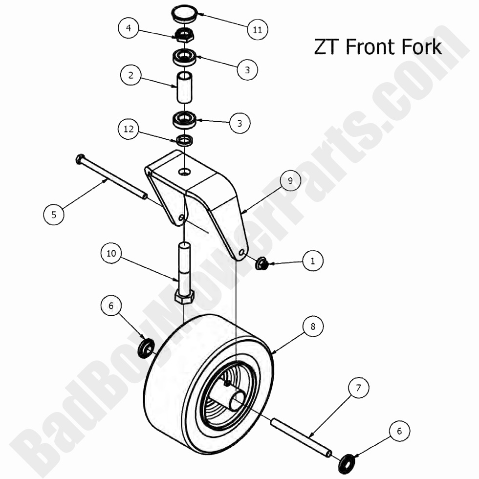 2017 ZT Elite - Front Fork Assembly